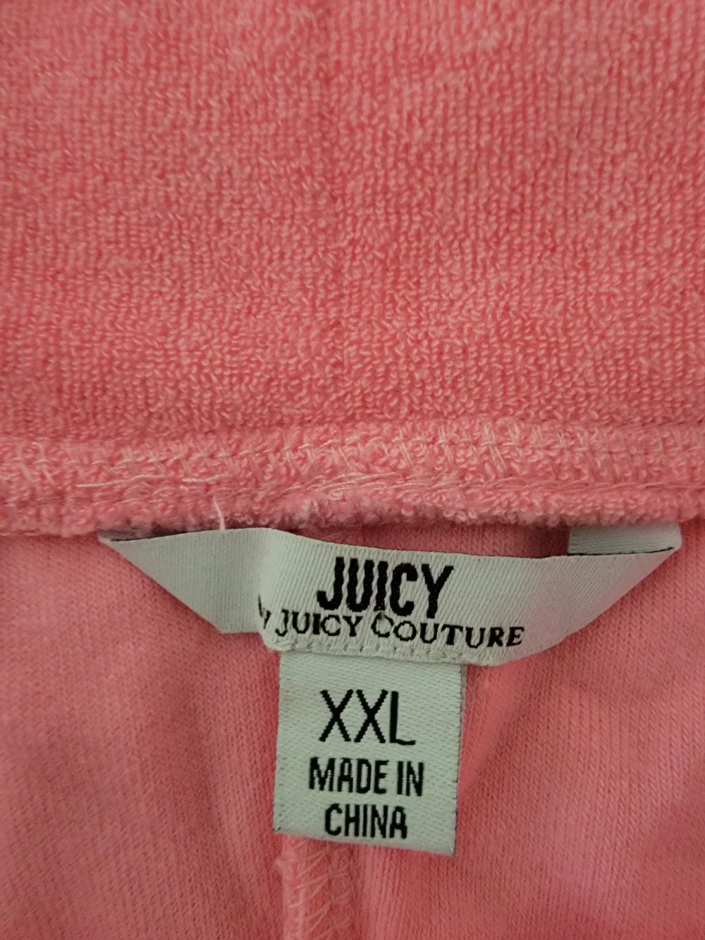 Juicy Couture Barbie Pink Terry Cloth Lounge Shorts Size XXL EUC!